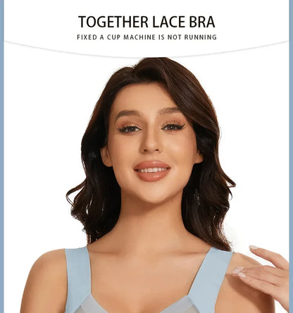 Women Lace Sport Bras Plus Size Seamless Bra Bralette Backless Lady Brassiere Vest Female Gathers Shock-Proof Wireless Top L-3XL