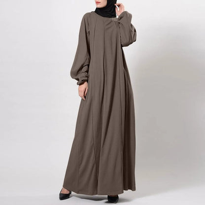 Women Eid Muslim Dress Ramadan Morocco Pleated Party Dresses Dubai Kaftan Islam Vestidos Arab Long Robe Solid Abaya Modest