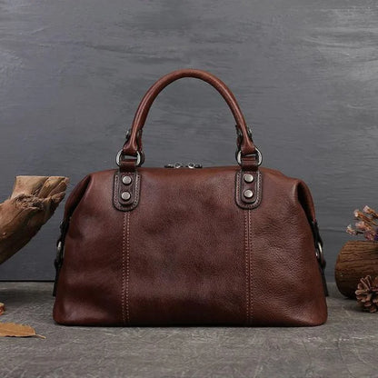 MOTAORA Retro Handmade Women Handbag For Ladies Genuine Leather Should Bags Bohemian Style Soft Cow Boston 2024 Luxury Handbags
