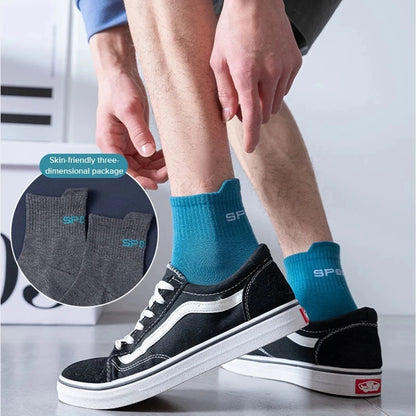 10 Pairs High Quality Men's Socks Casual Breathable Cotton Man Run Sports Socks Spring Autumn Male Sox Gifts Plus Size EUR38-45