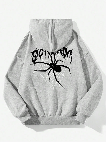 Scream Spiders & Cobwebs Printing Women Hoodies Harajuku Oversize Hoody Fashion Loose Clothing Comfortable Sweatshirt Female