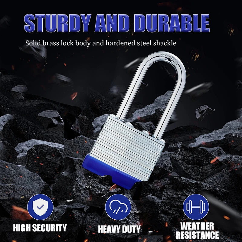 Padlock Anti-theft Antipick Rustproof Household Lock Big Door Lock Small Door Lock Dormitory Cabinet Lock Thick Iron Lock