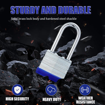 Padlock Anti-theft Antipick Rustproof Household Lock Big Door Lock Small Door Lock Dormitory Cabinet Lock Thick Iron Lock