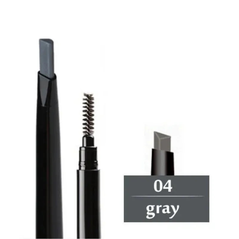 5 Color Double Ended Eyebrow Pencil Waterproof Make Up Long Lasting No Blooming Rotatable Triangle Eye Brow Tattoo Pen Makeup