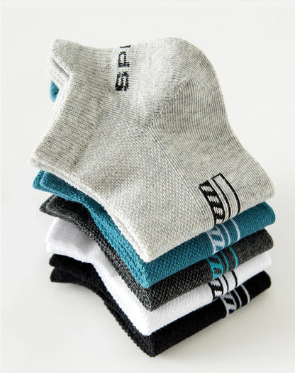 10/5 Pairs Summer Thin Short Socks Ankle Breathable Mesh Sports Sock Men and Women Casual Athletic High Quality Sokken Gifts