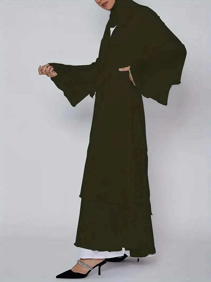 Muslim Long Abaya Dress Turkey Islamic Women Robe Hijab Headscarf Sashes Morocco Kaftan Dubai Arabic Jalabiya Modest Vestidos