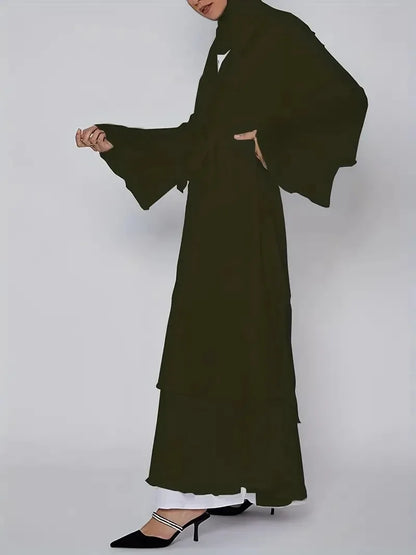 Muslim Long Abaya Dress Turkey Islamic Women Robe Hijab Headscarf Sashes Morocco Kaftan Dubai Arabic Jalabiya Modest Vestidos