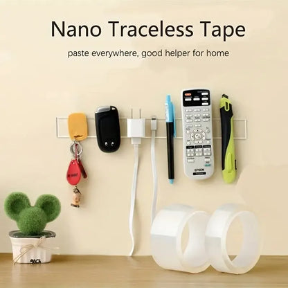 5M Nano Tape Double Sided Tape Transparent NoTrace Reusable Waterproof Adhesive Tape Cleanable Home Gekkotape