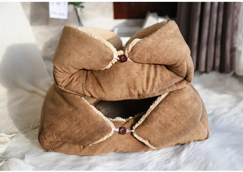 Cat Bed Warm Thickened Soft Multifunctional Pet Foldable Mat for Cats Small Dogs Indoor Kitten Bed Cat Sleeping Mat Pet Supplies