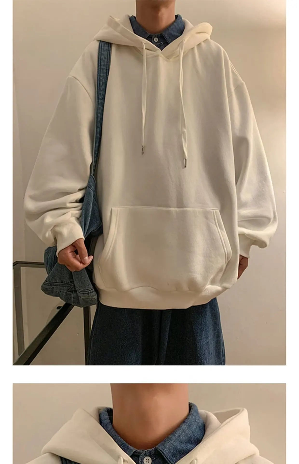 6 Colors Spring Autumn Solid Hoodie Men Harajuku Fashion Casual Oversized Hoodies Women Loose Hooded Sweatshirt Streetwear Y2k