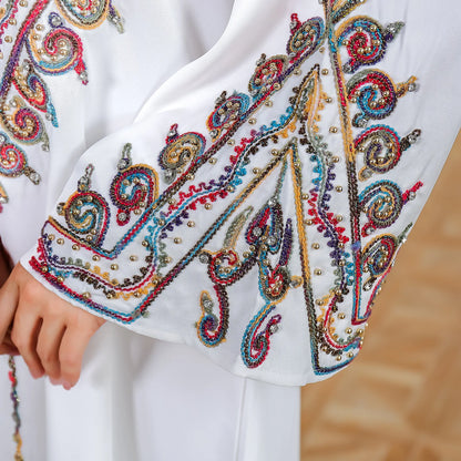 Ramadan Eid Moroccan Kaftan Abaya for Women Dress Jalabiya Party Long Robe Dubai Vestidos Saudi Muslim Modest Dresses Abayas