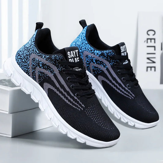 Sports shoes Men's new spring running shoes Breathable Korean version of the trend casual shoes student fashion lace-up shoes