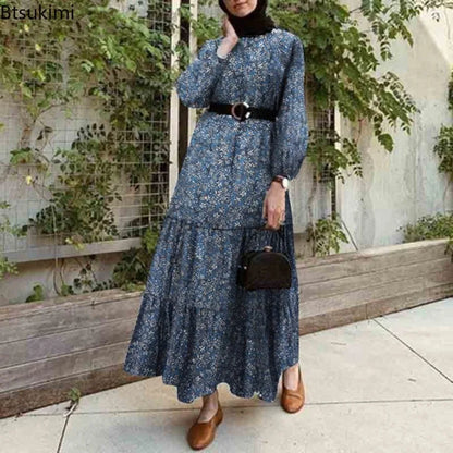 Modest Abaya Eid Ramadan Muslim Maxi Dress Robe Turkey Kaftan Islamic Clothing for Women Hijab Dresses Caftan Vestidos Musulman