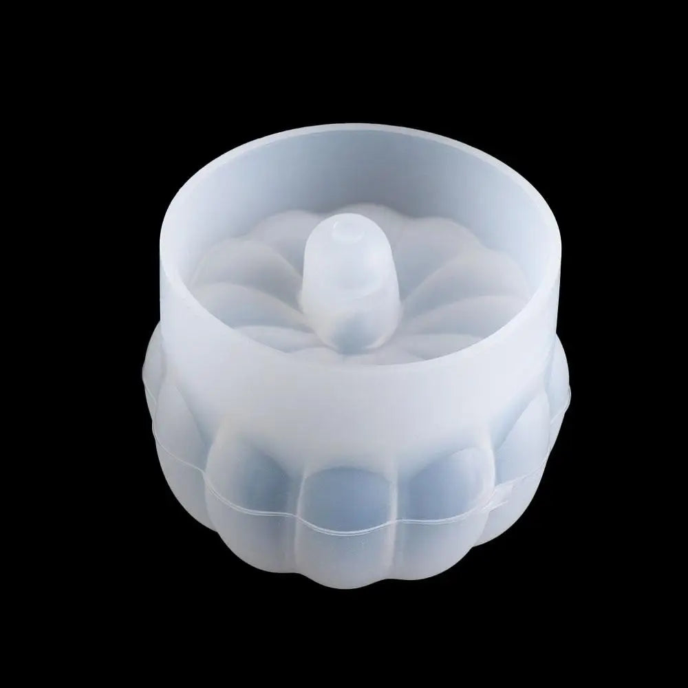 DIY Silicone Pumpkin Candle Mold white 3D Pumpkin Mould Smooth Pumpkin Soap Mold Halloween