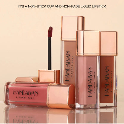 8 Colors Matte Liquid Lipstick Non Stick Cup Waterproof Lip Gloss Long Lasting Lip Tint Korean Cosmetics Makeup For Women