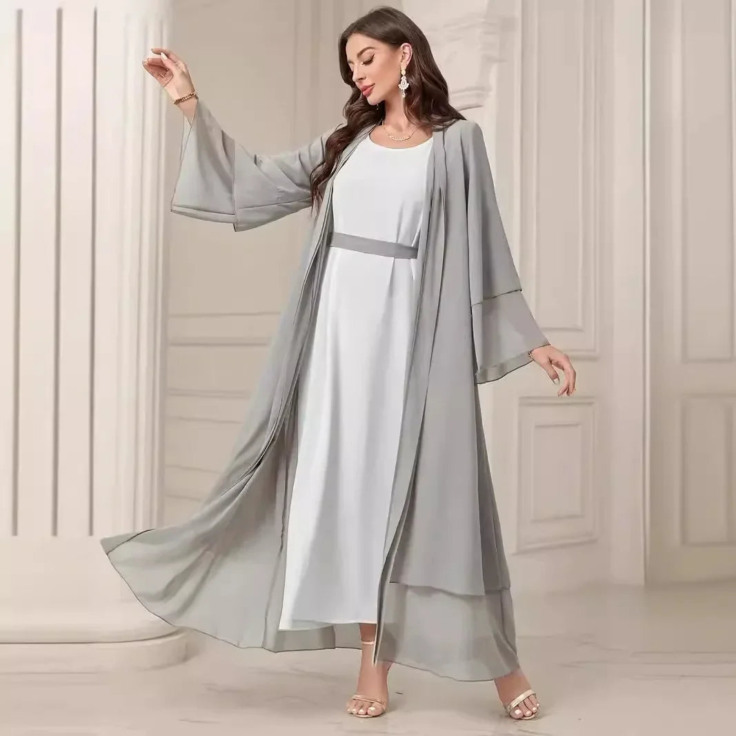 Muslim Long Abaya Dress Turkey Islamic Women Robe Hijab Headscarf Sashes Morocco Kaftan Dubai Arabic Jalabiya Modest Vestidos
