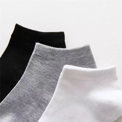 30Pairs/Lot Men's Business Polyester Cotton Socks Black Gray Casual Ankle Socks Antibacterial Soft Fabric Elastic Socks EU38-44