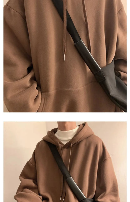 6 Colors Spring Autumn Solid Hoodie Men Harajuku Fashion Casual Oversized Hoodies Women Loose Hooded Sweatshirt Streetwear Y2k