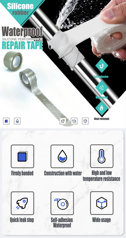 Super Strong Waterproof Stop Leaks Seal Repair Performance Silicone Adhesive Insulating Duct Tapes