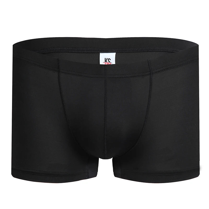 Fashion Boxers Ice Silk Man Underwear Underpants Breathable Comfortable Men's Panties Ultrathin BoxerShorts Trunks