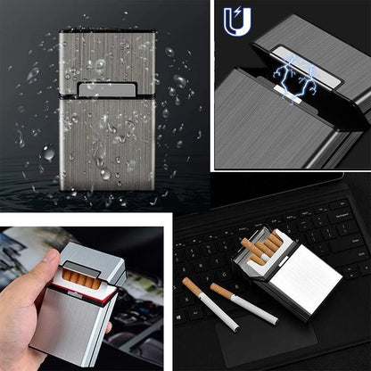 Portable Cigarettes Slim Aluminum Cigarette Case Cigar Tobacco Holder Box Storage Container Smoking Accessories