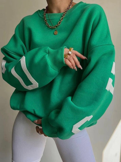 Women Grunge Loose Pullover Sweatshirts
