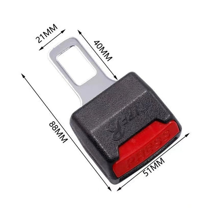 2 PCS Car Seat Belt Clip Extender Safety Seatbelt Lock Buckle Plug Thick Insert Socket Extender Safety Buckle