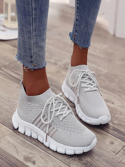 Women Mesh Breathable Shoes Slip on Flat Shoes Woman Tenis Ladies Casual Shoes  Walking Footwear Sneakers Womens Vulcanize Shoes