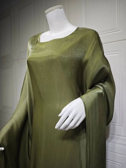 Modest Dress for Women Abaya Bat Sleeve Long Robe Ramadan Morocco Dubai Abayas Kaftan Islam Eid Muslim Vestidos Jalabiya Dresses