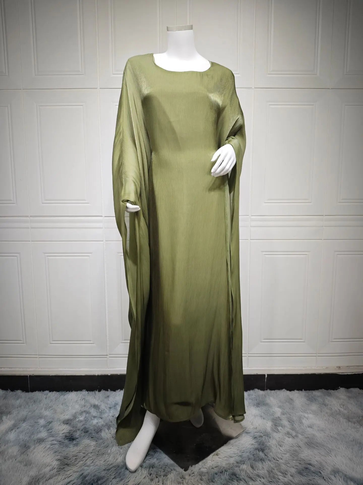 Modest Dress for Women Abaya Bat Sleeve Long Robe Ramadan Morocco Dubai Abayas Kaftan Islam Eid Muslim Vestidos Jalabiya Dresses