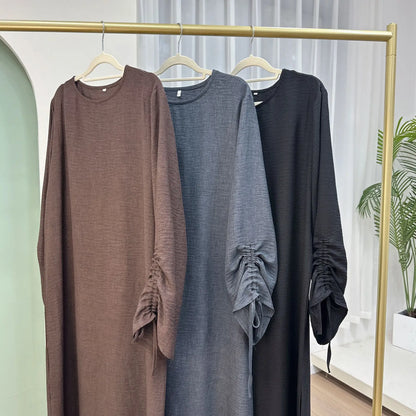 Moroccan Party Eid Ramadan Mubarak Abaya Muslim Maxi Dress Dubai Modest Kaftan Femme Turkey Islam Gown Jalabiya Vestidos Casual