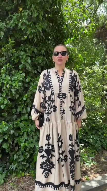 Abaya Muslim Dress Party Women Long Robe Print Jalabiya Eid Ramadan Morocco Dubai Abayas Kaftan Islam Arab Modest Vestidos