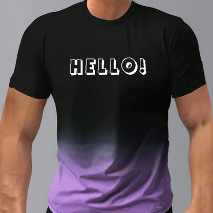 2024 New Letter Print Men's T-Shirt Fashion Street Short Sleeved T Shirt For Men Casual Summer Top Breakable Loose Men Clothing