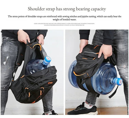 Men's Backpacks Oxford Waterproof Rucksack Business Computer Bag Casual Travel Backpack Senior High School Student Schoolbag