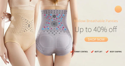 Flarixa Seamless Women Tummy Control Panties High Waist Flat Belly Shaping Panties Slimming Belly Underwear Antibacterial Briefs