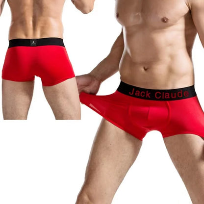 5Pcs/ Men's Underwear Boxer Brand Panties Breathable Modal Milk Silk Sexy Soft Casual Solid Color Underwear Boxer Men's Panties