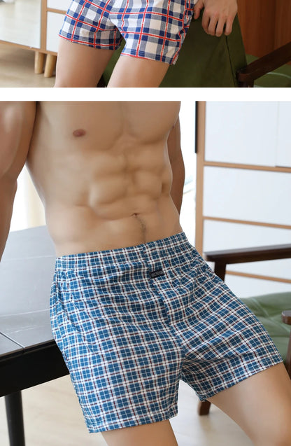 Big Underpants Pajama Bottoms at home High waist Allo pants plus size boxer briefs for men cotton slacks all high-waisted boxers