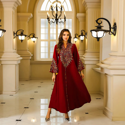 Ramadan Eid Moroccan Kaftan Abaya for Women Dress Jalabiya Party Long Robe Dubai Vestidos Saudi Muslim Modest Dresses Abayas