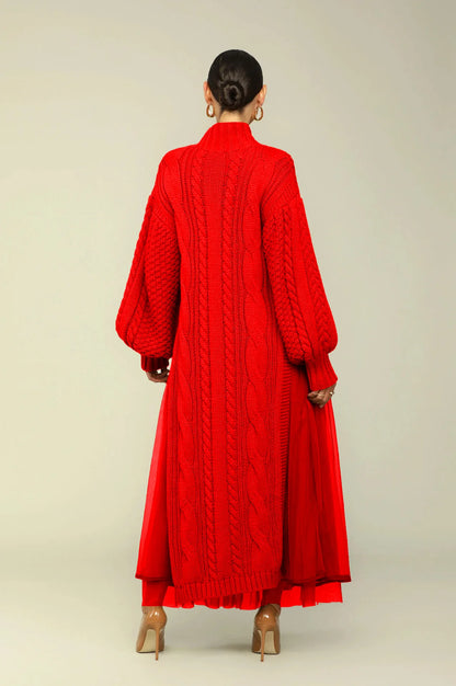 Muslim Women Knitting Dress Modest Robe Vestidos Dubai Saudi Arabic Morocco Abaya Jalabiya Eid Ramadan Knitted Dresses Abayas