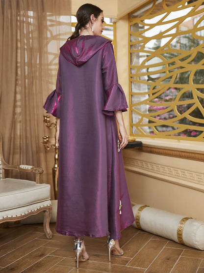 Muslim Party Long Dress Women Dresses Pearls Vestidos Dubai Abaya Saudi Morocco Caftan Jalabiya Eid Ramadan Modest Abayas Robe