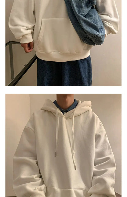 6 Colors Spring Autumn Solid Hoodie Men Harajuku Fashion Casual Oversized Hoodies Women Loose Hooded Sweatshirt Streetwear Y2k