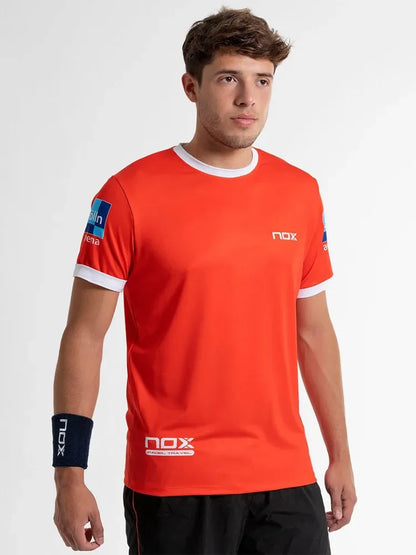 Men's 2024 Cage Tennis T-Shirt Sports Shirt Spanish Top Athlete Padel World Tour Crewneck Short-Sleeved Jersey Breathable