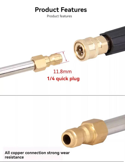 Wholesale of high-pressure car wash water gun elbows by manufacturers, 1/4 quick connect right angle, 90 degree extension rod, c
