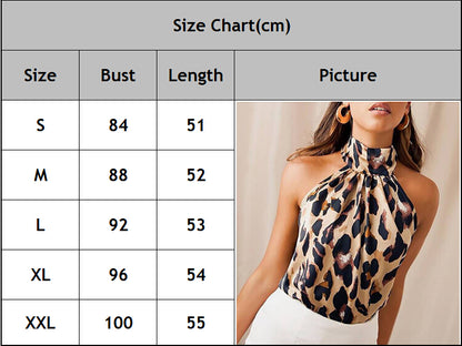 Sexy Off Shoulder Leopard Blouse Chiffon Women Halter Tops Summer 2012 Animal Print Casual Backless Sleeveless Shirts for summer