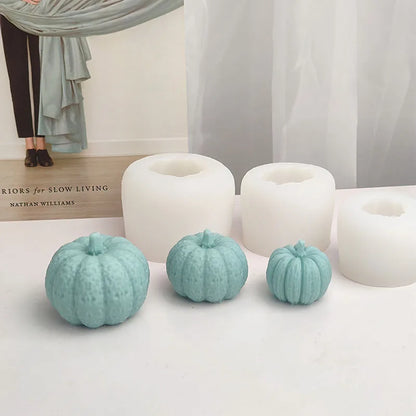 Halloween Pumpkin Silicone Candle Mold DIY Gypsum resin Epoxy Ice Cube Chocolate Baking Mould Holiday Souvenirs Home Decor Gifts