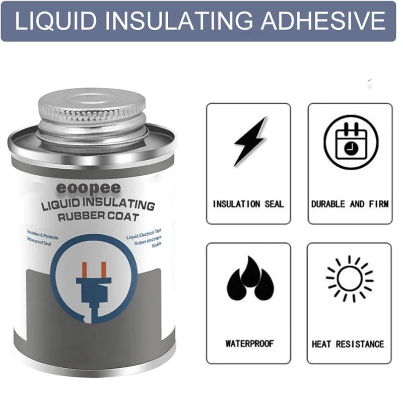 Waterproof Liquid Insulation Electrical Tape Insulating Repair Rubber Electrical Wire Cable Paste Coat Glue with Tester Pen Tool