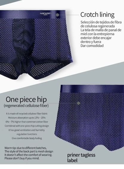 Men's Panties Men Underwear Boxershorts Men Boxer Men Ropa Interior Hombre Calzoncillos Breathable Hombre Bamboo Hole Large Size