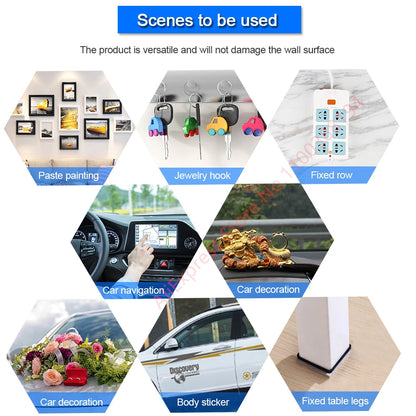 Multifunctional Double Sided Adhesive Tape Waterproof Reusable Wall Stickers Transparent Strong Sticky Glue Car Bathroom Kitchen
