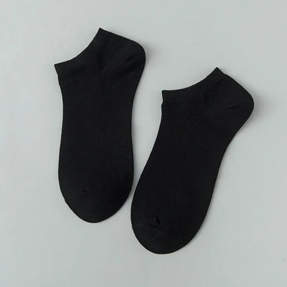 30Pairs/Lot Men's Business Polyester Cotton Socks Black Gray Casual Ankle Socks Antibacterial Soft Fabric Elastic Socks EU38-44