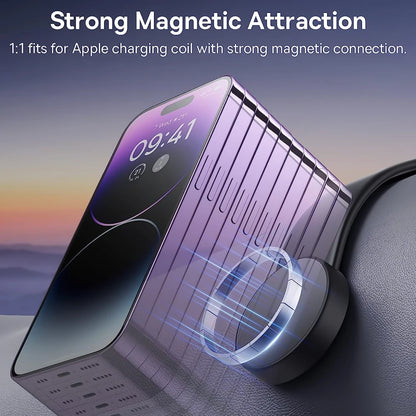 Phone Holder for Car, Car Dash Mount Compatible For iPhone Samsung Bendable Memory Titanium Alloy for All Dashboard Windshield